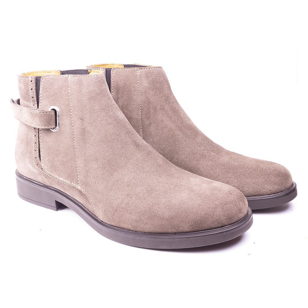 Victor-london-Bottes-chelsea-stape-daim-vues-paire-1000-1.jpg Suede strap chelsea boots - Image 1