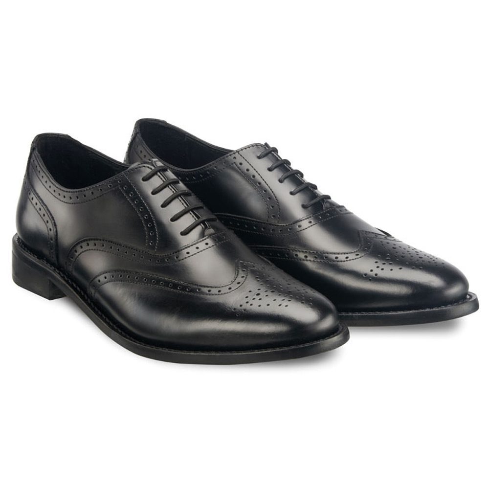 Victor-london-brogue-black-Classic2.jpg Brogue black brogue shoes - Image 1